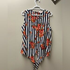 In Every Story Floral Blouse Tank Top‎